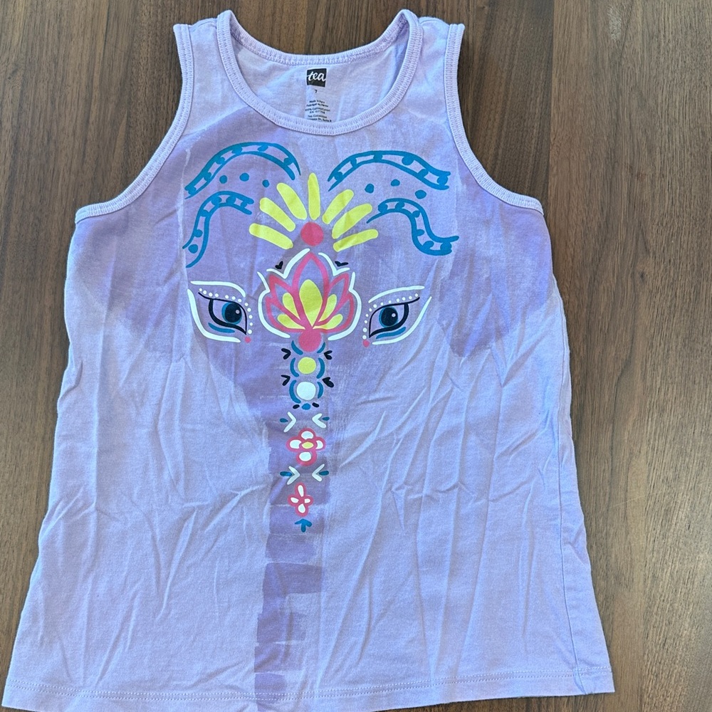 Tea Collection Lavender Graphic Tank Top